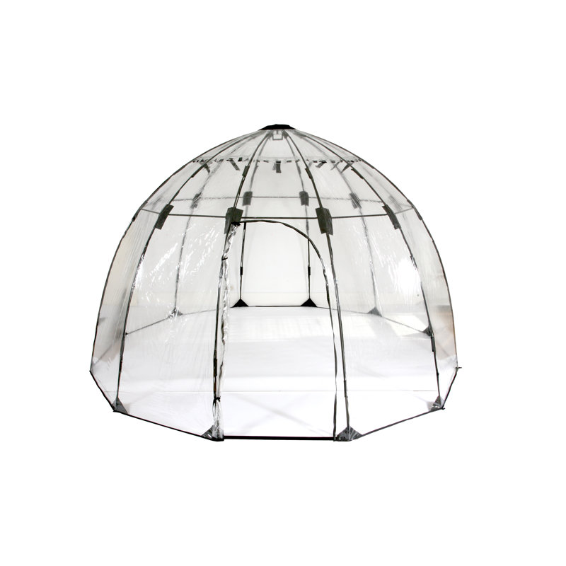 Large Clear PVC and Fiberglass Walk-In Greenhouse