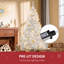 Sapin de Noël artificiel pré-éclairé 6 pi, branches réalistes, 250 lumières DEL blanc chaud, 1000 branches-1671306490-1671306491