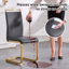 Chaises de salle à manger cantilever modernes Amari en similicuir avec base au fini doré (lot de 2)-1214924634-1236662290-1268853341