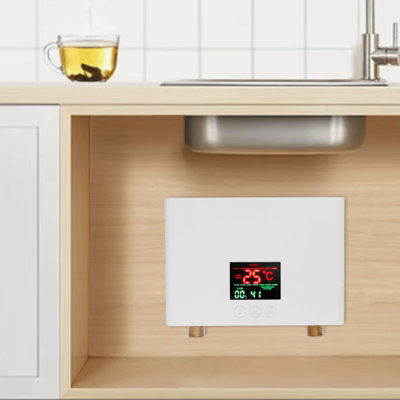 Chauffe-eau instantané mural électrique sans réservoir instantané 3000W 110V avec écran tactile ACL et télécommande IPX4