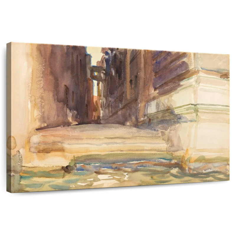 Lilie calle Della Rosa avec Monte Di Pieta Venise, H 8 po x l 12 po
