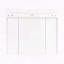 Pharmacie murale 35 x 28 pouces avec 6 tablettes ouvertes - Blanc-1851473282