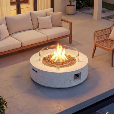 Langport Concrete Propane Fire Pit Table
