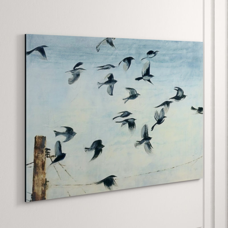 Sparrows Print by Chelsea Art Studio, Brush Gel, 24" H x 33" W x 1.5" D