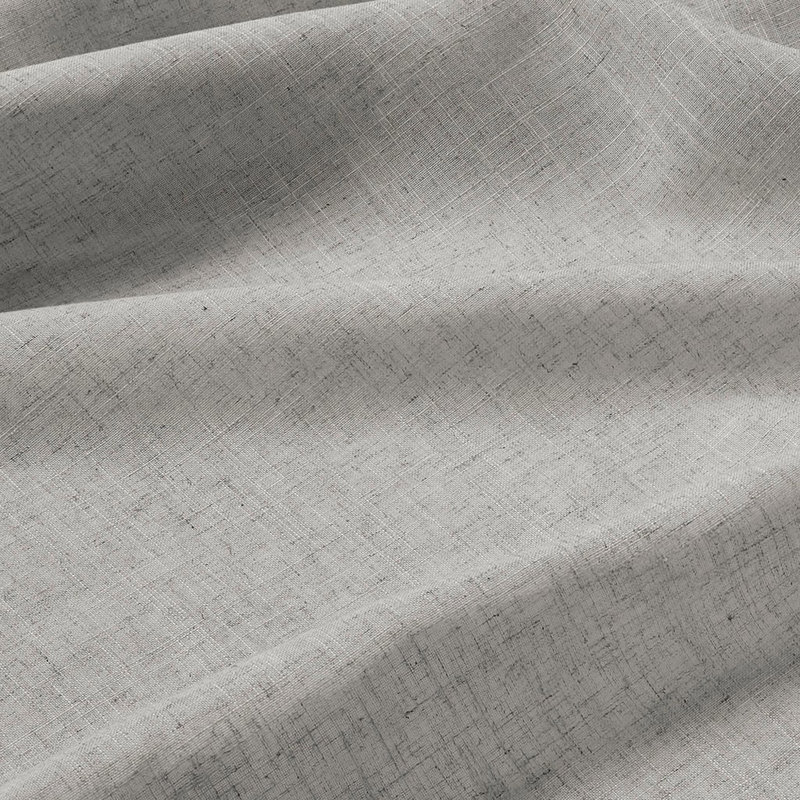 Linen Blend Light Filtering Curtain Panel Pair, Gray