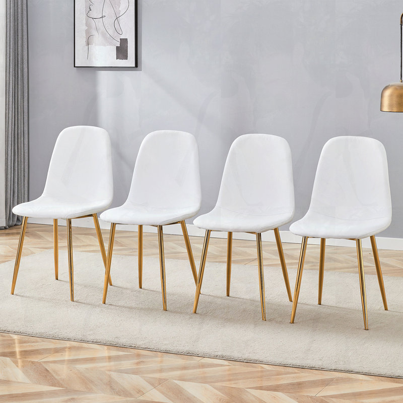Chaise simple - ensemble de 4, Blanc