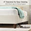 Luxurious Timeless Upholstered Bed Frame with Nailhead Trim and Comfy Wingback Bed Frame-75914743