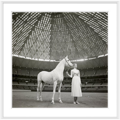 Veruschka with Morafic Arabian Horse Framed