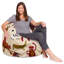 Fauteuil à billes pour enfants, adolescents et adultes - Rempli de perles souples, comprend une housse amovible et lavable à la machine - Plusieurs couleurs, tailles et tissus, y compris nylon doux et toile avec motifs-1444740240-1446479208