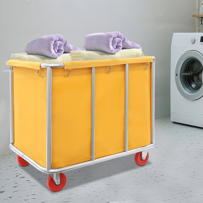 35.43X25.6X31.5” Commercial Laundry Cart With Wheels