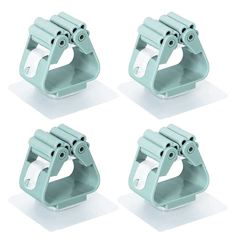 Gurdayal 4 Pack Broom and Mop Holder, Green