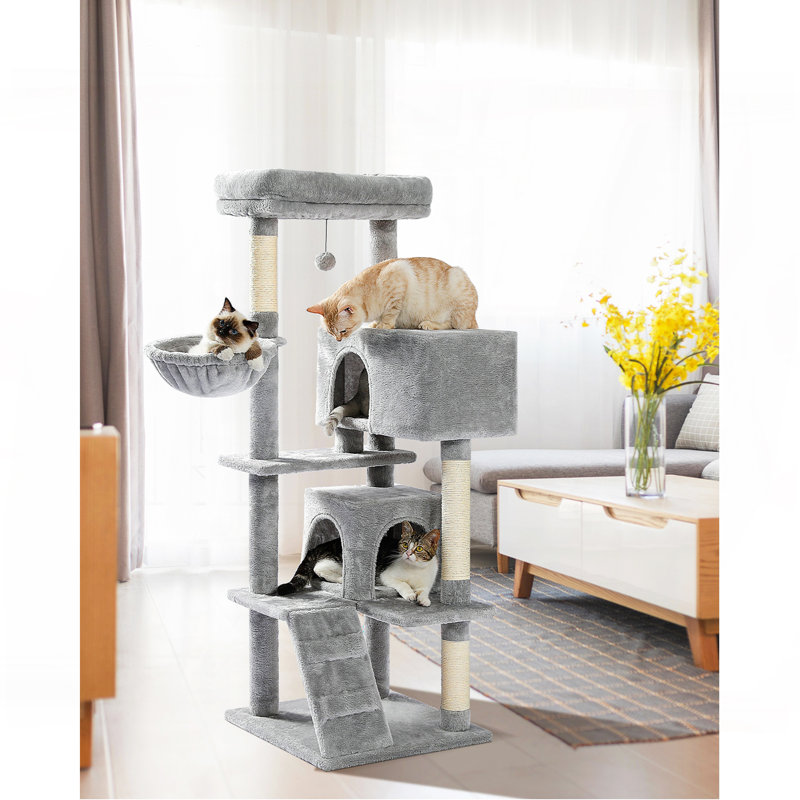 Arbre à chat en sisal, Gris