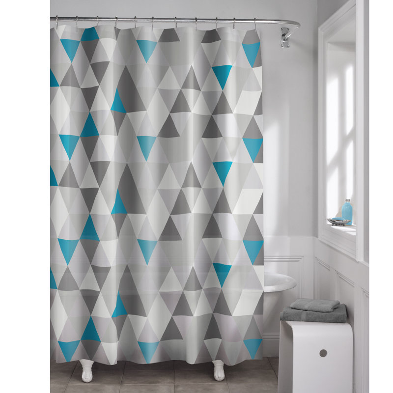 Vinyl Geometric Shower Curtain