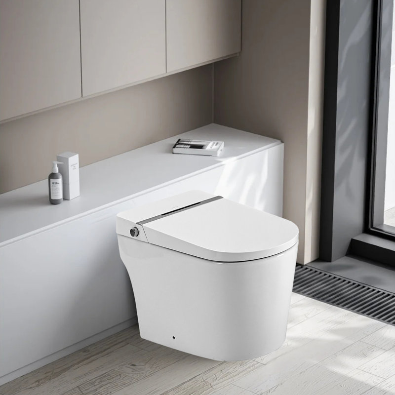 Smart Toilet Smart Bidet Toilet With Remote Control And Auto Open/close Pump-assisted Flush Foot Sensor Operation Warm Water Heated Seat Air Dryer Cupc Certificated