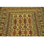 Tapis beige de la laine 4 pi x 6 pi 3 po one-of-kind à la main noué la Warminster