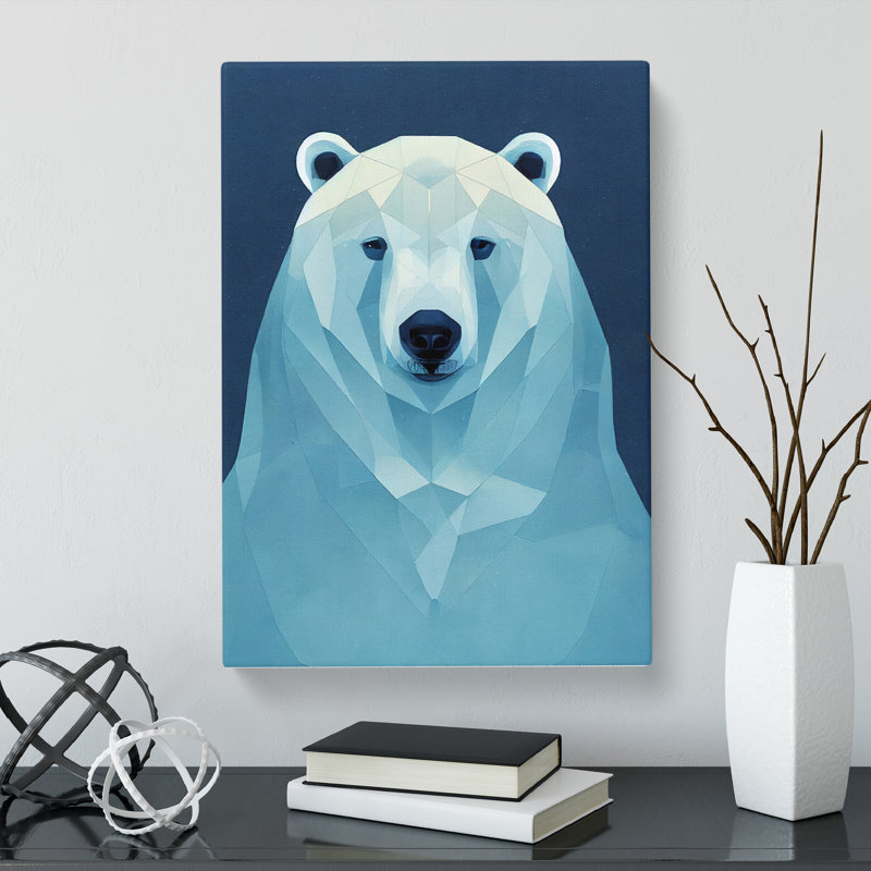 Otho Polar Bear Contemporary Vol.2 - Wrapped Canvas Print, 60cm H x 40cm W x 3cm D