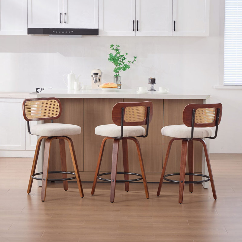 Ensemble de tabourets de bar 26 po, Beige