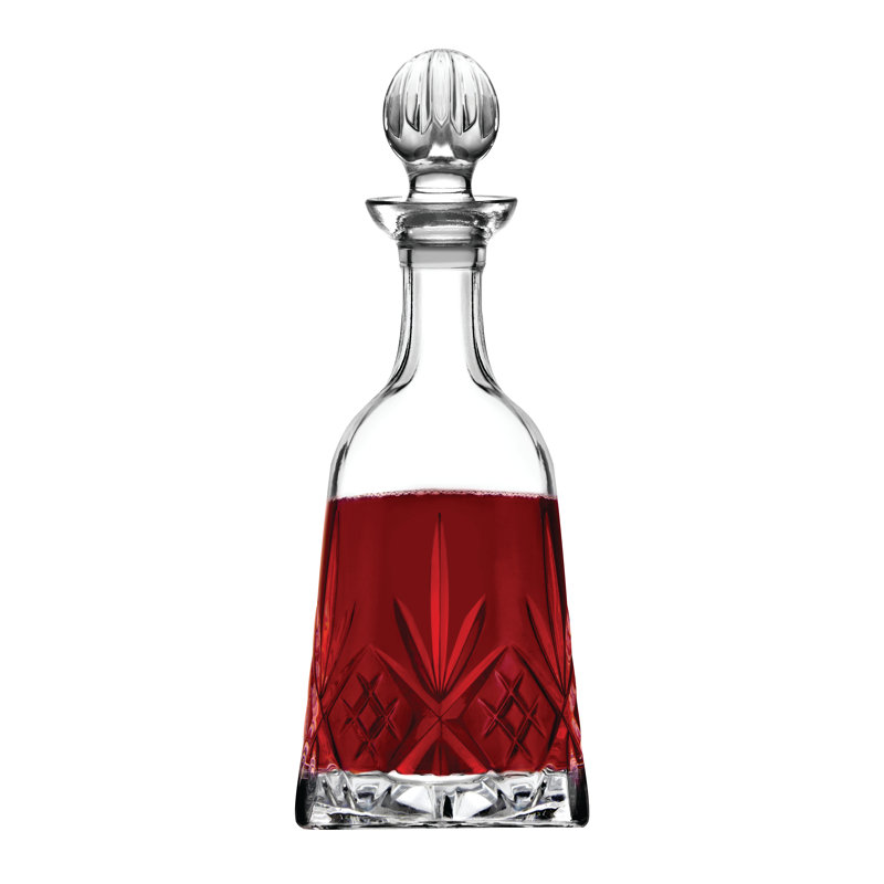 Elegant Crystal Glass Decanter with Lid for Liquor