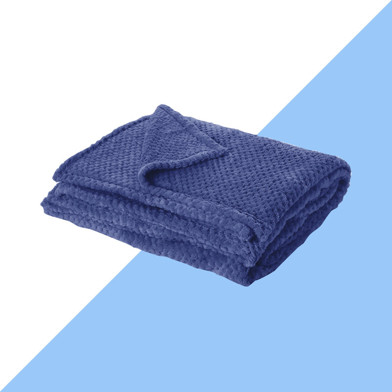 Kimran Throw Blanket, Navy, W200 x L240cm