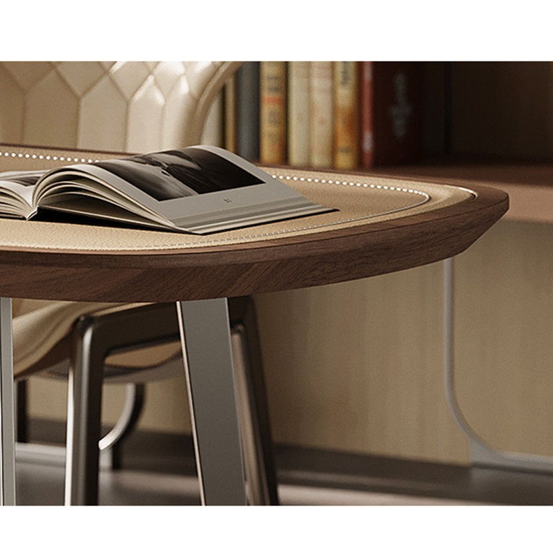 Ensemble de bureau et de chaises luxueuses de style italien