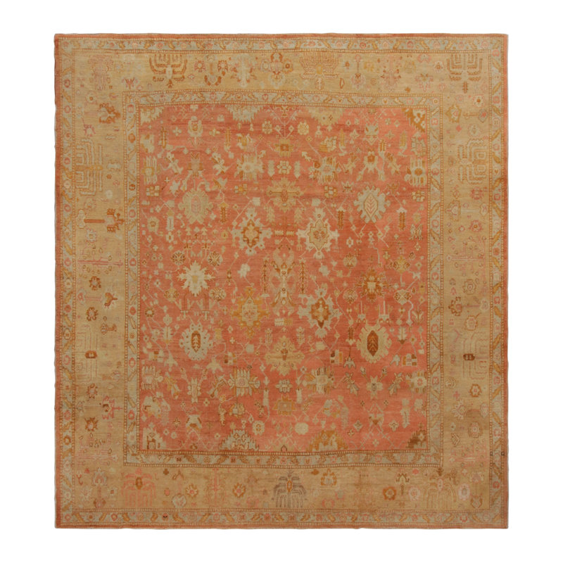 Antique One-of-a-Kind 11'6x12'7 Hand Knotted Area Rug