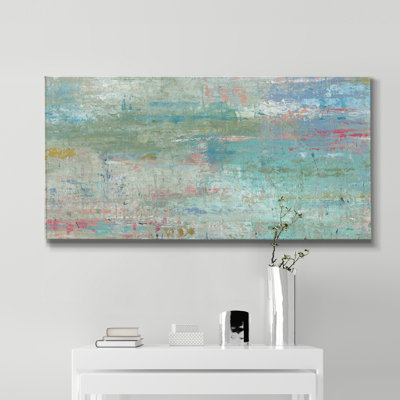 Pastel Watergarden - Toile tendue avec châssis de qualité supérieure - prête à être accrochée
