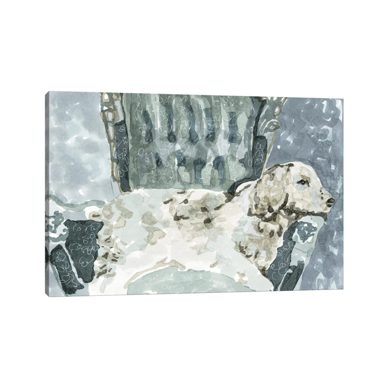 «Dog Study II» par Stellar Design Studio - peinture sur toile tendue, H 26 po x l 40 po x 1,5 po