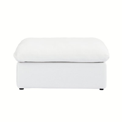 Kenda 40.15" Upholstered Slipcovered Ottoman