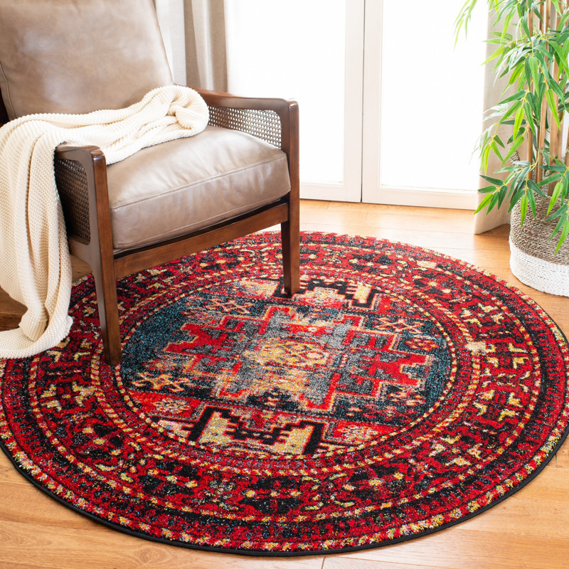Kristina Oriental Area Rug, Round 91cm