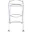 Chariot-bar rectangulaire en métal avec 2 tablettes en verre, apportant un style contemporain à la salle à manger, chariot facile à déplacer avec tablette, idéal pour l'organisation de la pièce, conception mobile lisse