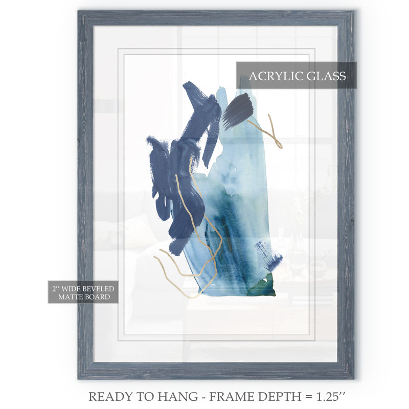 « indigo collision iii » par paul cezanne-cadre photo, reproduction d’art, H 30 po x l 22 po x P 2 po