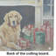 Planche à découper en verre Golden Retriever