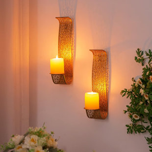 2 Piece Metal Wall Wall Sconce Set