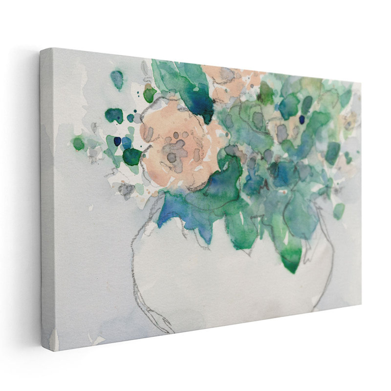 «Pastel Arrangement I», reproduction d'art sur toile, H 12 po x l 18 po