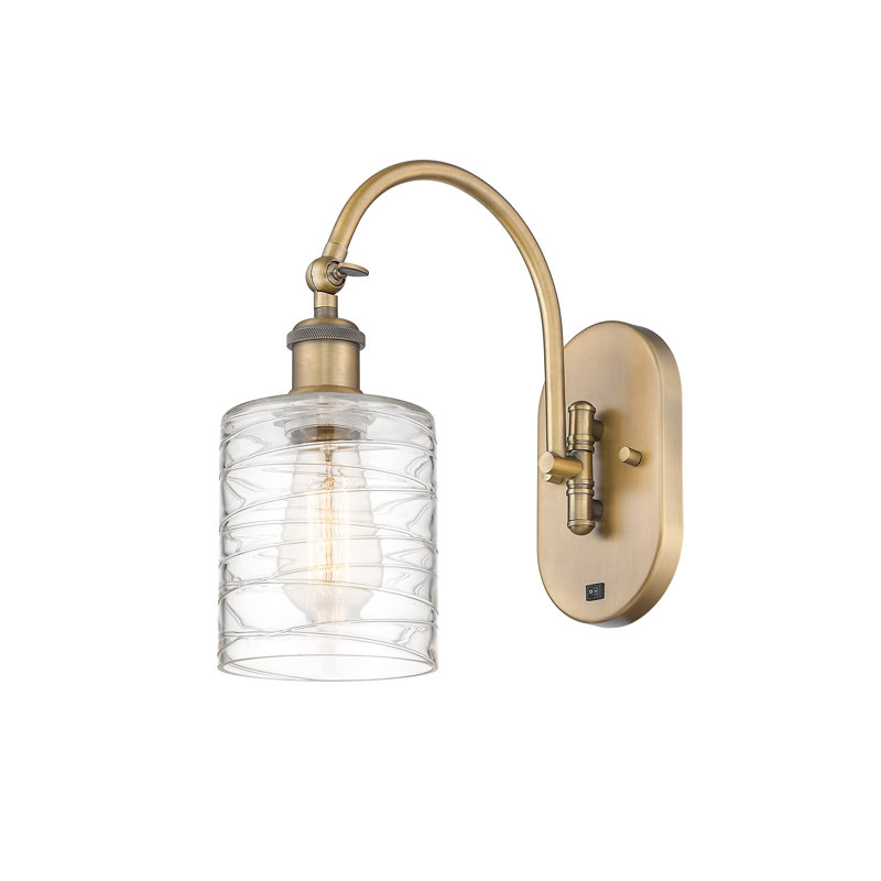 Dublin Swing Arm Sconce, LED, Brushed Brass