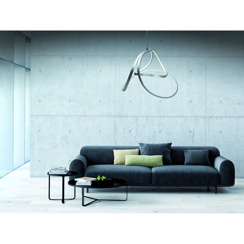 Croteau 1 - Light Silver LED Unique/Statement Pendant