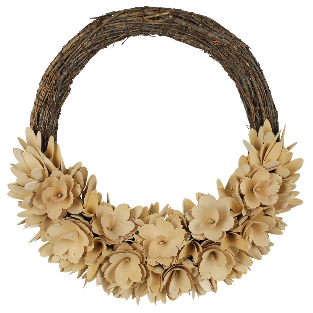 Faux Fir Wood 17'' Wreath The Holiday Aisle®