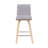 Biance Modern Swivel Counter Height or Bar Height Stool with Upholstered Seat and Wood Frame-114575431-114575427-114575434