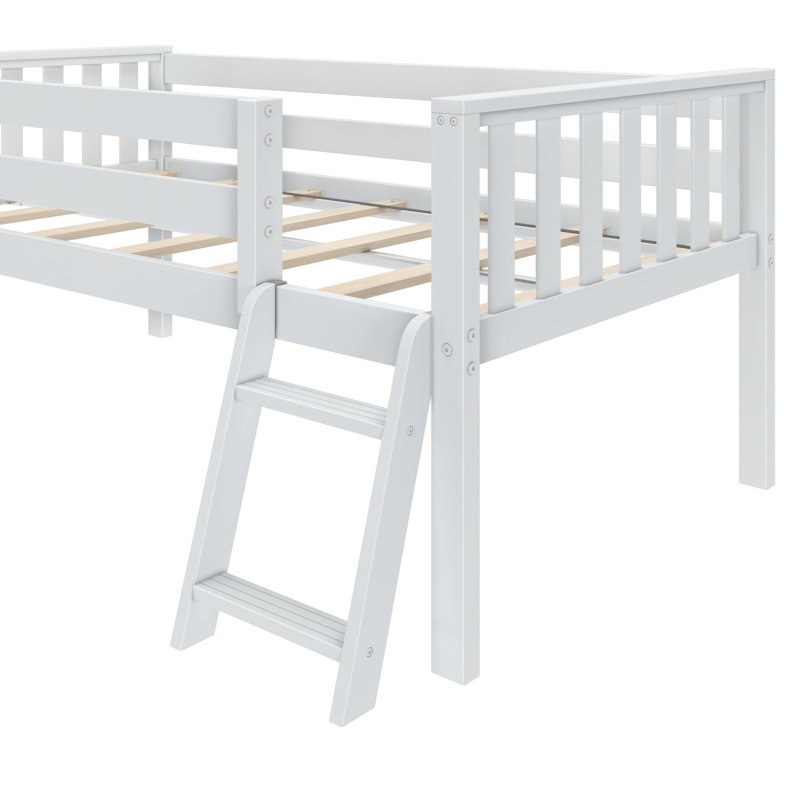 Loft très bas avec glissade Soren, Blanc