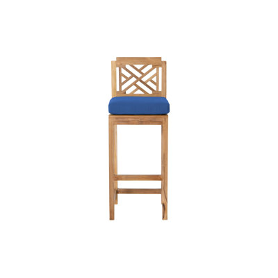 Monterey Upholstered Stool with Solid Wood Frame