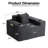 43-inch Compression Accent Chair in a Box – Upholstered Single Sofa with Pillow, Large Bean Bag-25027735