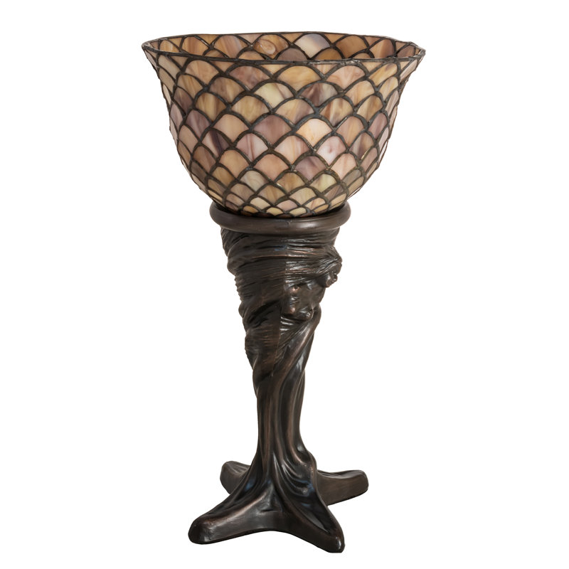 15" High Tiffany Fishscale Mini Lamp