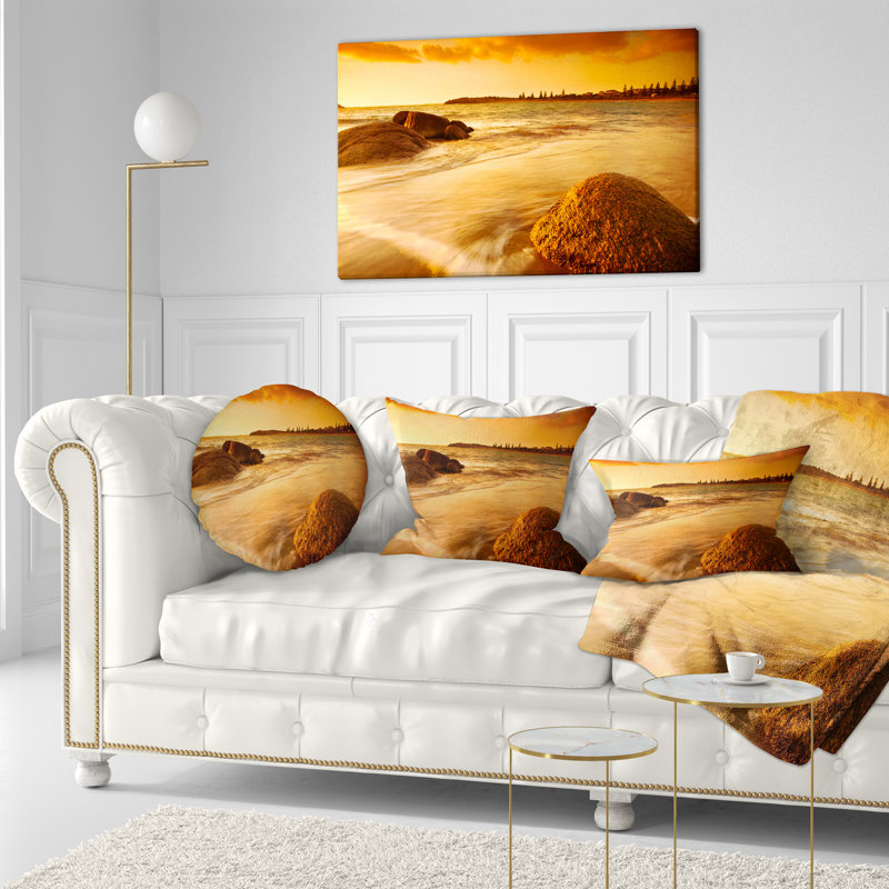 Coussin de plage photographie, Rectangulaire, 12 po x 20 po