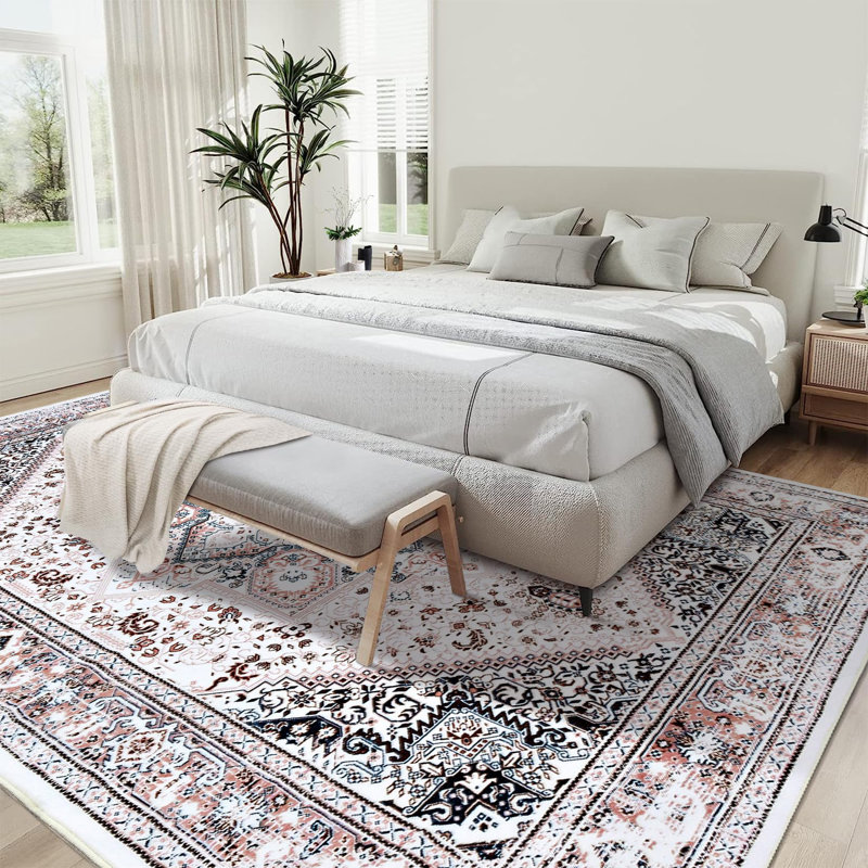 Area Rug, Rectangle 200 x 290 cm, Pink