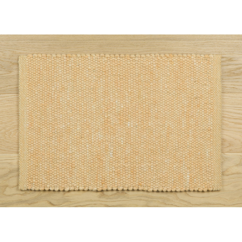 Solid Colour Wool Area Rug, 140 x 200 cm