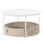 Table ronde avec panier en tissu-1214220503