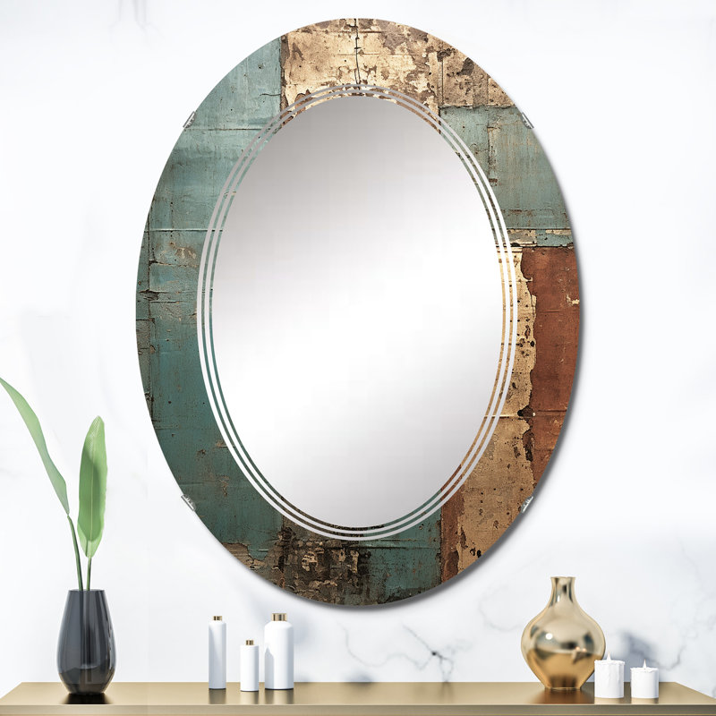Sérone - Miroir mural moderne ovale, 36 po x 24 po