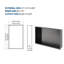 Niche de douche en acier inoxydable 21 po x 13 po