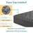 13"  Quilted Hybrid  Mattress With Moisture-Wicking Cover And High-Density Gel Memory Foam For Ultimate Comfort In A Box-340291648