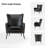 Ebbert 30" W Faux Leather Wingback Armchair with Nailhead Trim-73873600